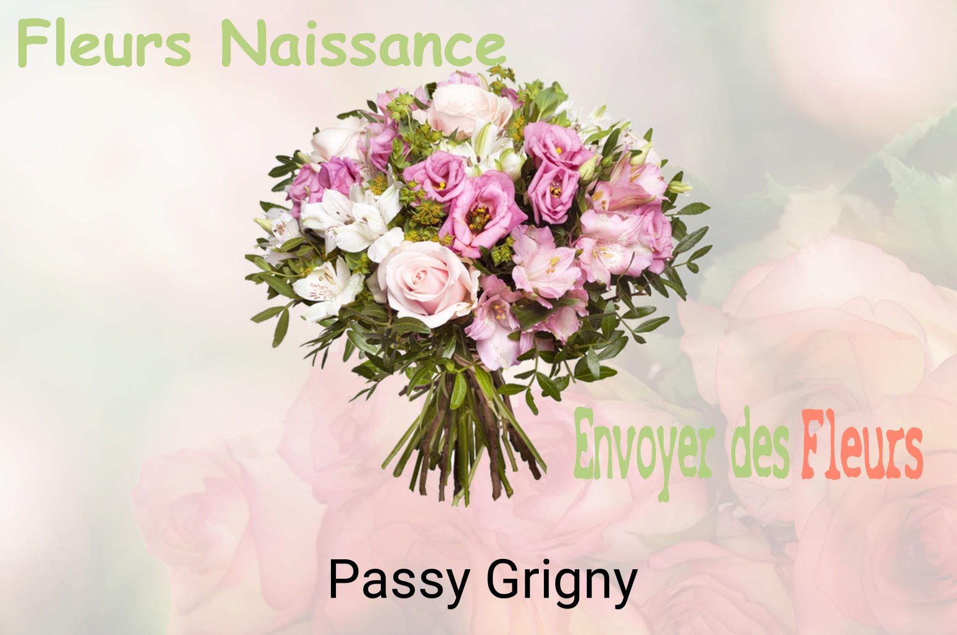 Bouquet de fleurs de naissance livré à Passy-Grigny